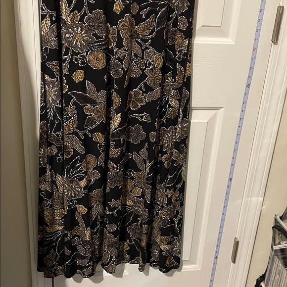 Attitudes by Renee Black and Gold Floral Maxi Dress - Picture 2 of 8